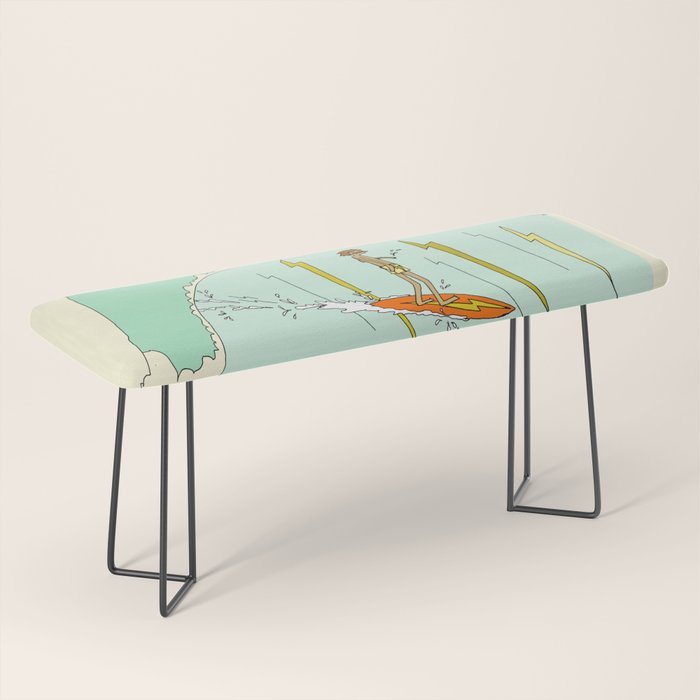 gerry lopez pipeline 70s daydreams // retro surf art by surfy birdy Bench Gallery Image 1