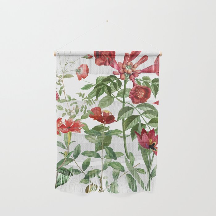 Rousing Red Botanical Wall Hanging Gallery Image 1