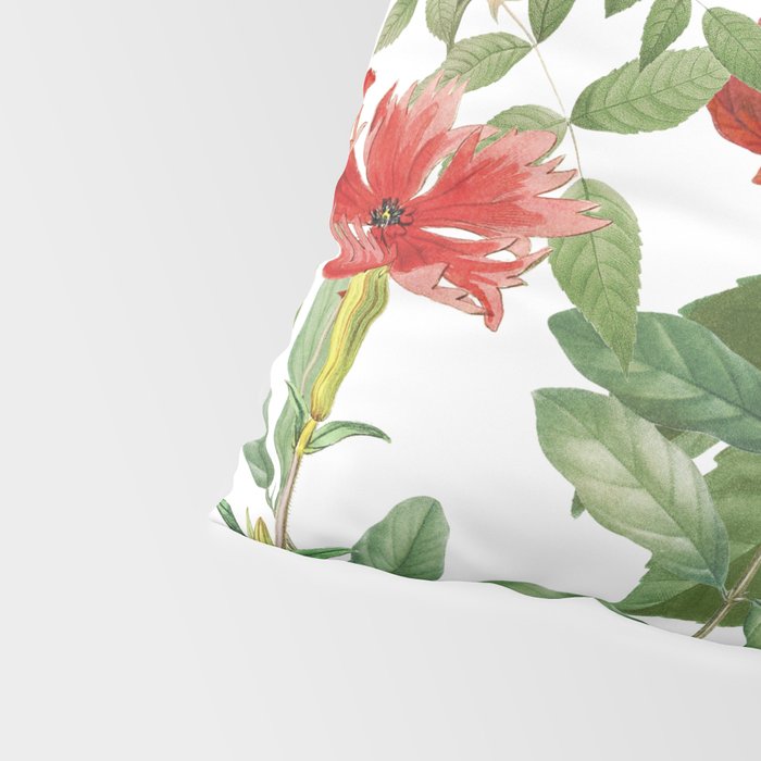 Rousing Red Botanical Pillow Sham Gallery Image 4