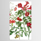Rousing Red Botanical Tablecloth Gallery Image 2