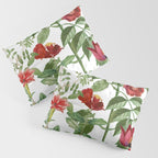 Rousing Red Botanical Pillow Sham Gallery Image 3