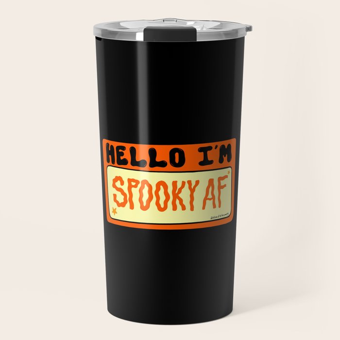 Spooky AF Travel Mug Gallery Image 1
