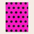Hot Pink and Black Polka Dots Notebook Gallery Image 4