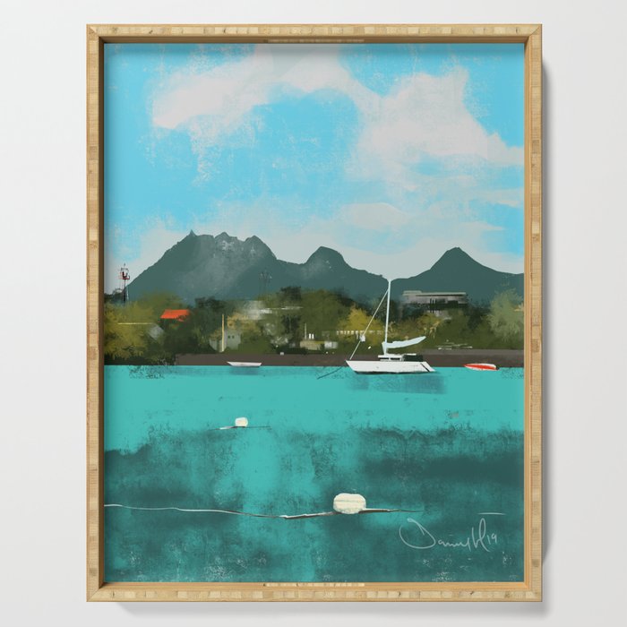 Tropical View Serving Tray Gallery Image 1