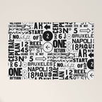 Urban Typography Black And White  Welcome Mat Gallery Image 1