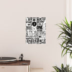 Urban Typography Black And White  Poster Gallery Image 2