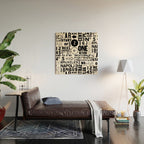 Urban Typography Black And White  Wood Wall Art Gallery Image 2