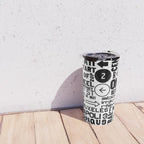 Urban Typography Black And White  Travel Mug Gallery Image 4