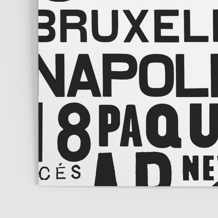 Urban Typography Black And White  Poster Gallery Image 3