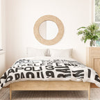 Urban Typography Black And White  Duvet Cover Gallery Image 3
