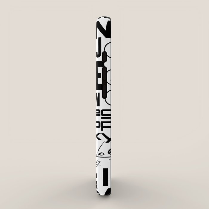 Urban Typography Black And White  iPhone Case Gallery Image 2
