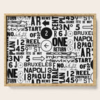 Urban Typography Black And White  Serving Tray Gallery Image 1