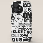 Urban Typography Black And White  iPhone Case Gallery Image 5