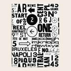 Urban Typography Black And White  Poster Gallery Image 4