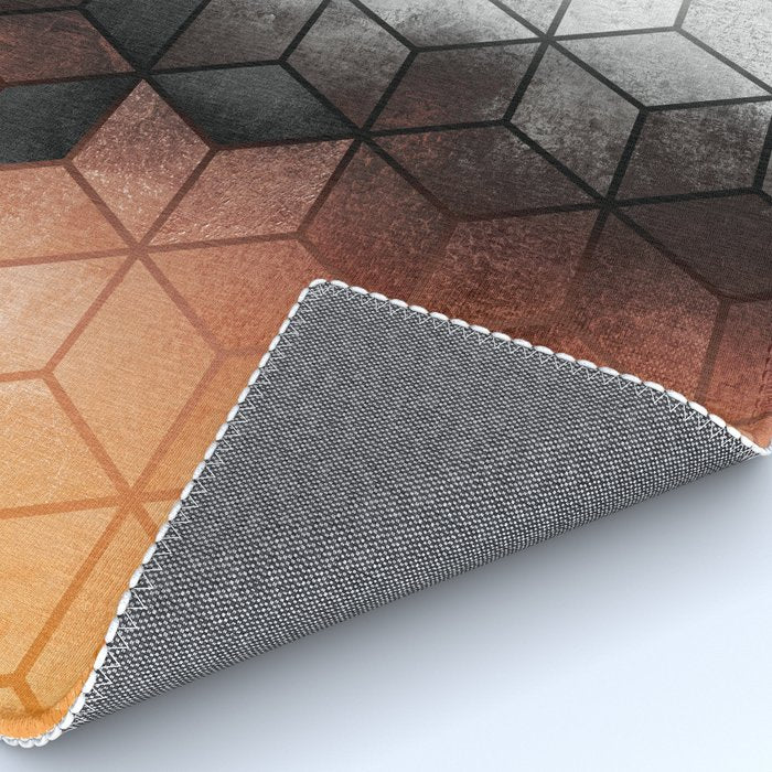 Ombre Concrete Cubes Rug Gallery Image 4