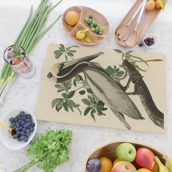 Brown Pelican, Birds of America by John James Audubon Cutting Board Gallery Image 2