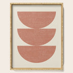 Half Circle 3 - Orange Terra Serving Tray Gallery Image 1