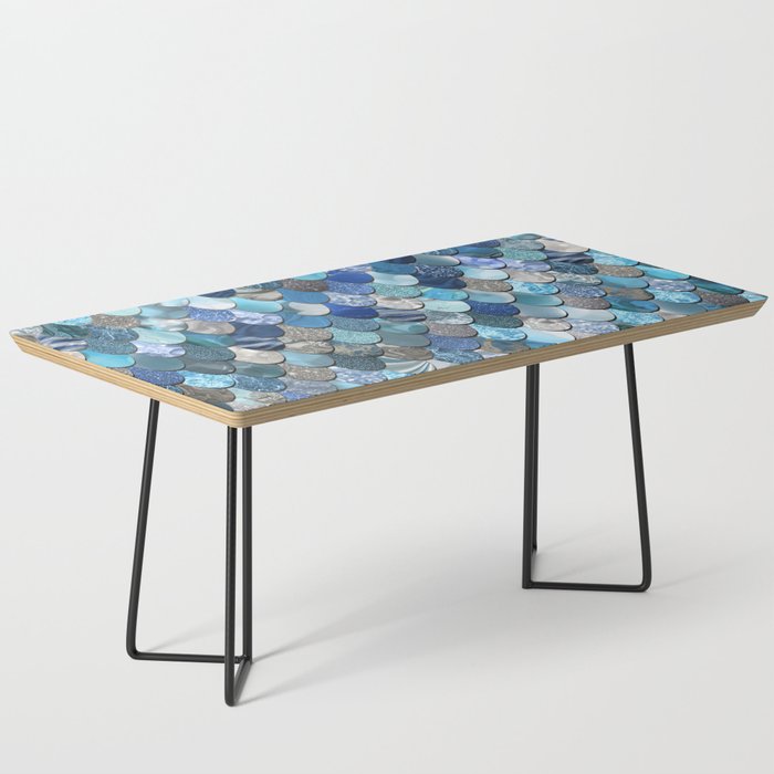 Mermaid Ocean Blue Pattern Coffee Table Gallery Image 1