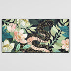 Metallic Floral Snake Desk Mat Gallery Image 3