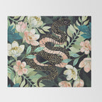 Metallic Floral Snake Throw Blanket Gallery Image 2