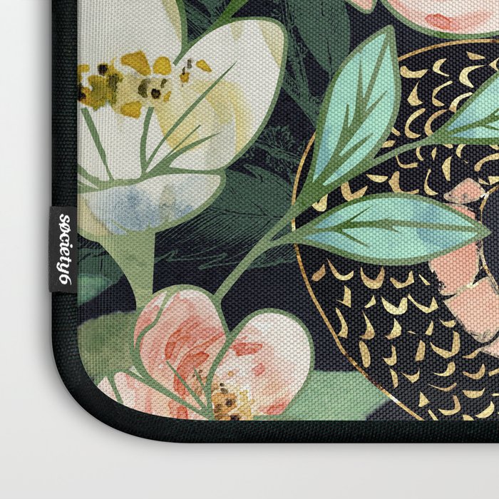 Metallic Floral Snake Laptop Sleeve Gallery Image 3
