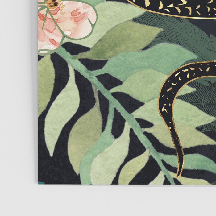 Metallic Floral Snake Poster Gallery Image 3