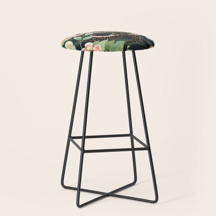 Metallic Floral Snake Stool Gallery Image 1