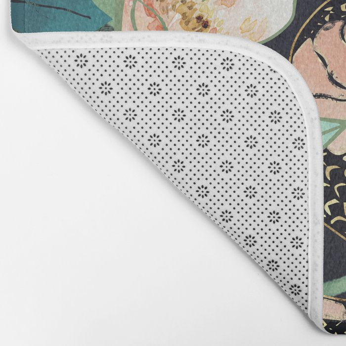 Metallic Floral Snake Bath Mat Gallery Image 2