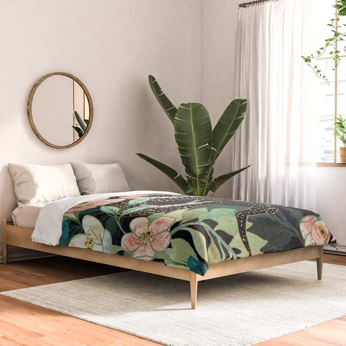 Metallic Floral Snake Comforter Gallery Image 2
