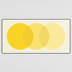 Golden Sunshine Circle Abstract Desk Mat Gallery Image 3