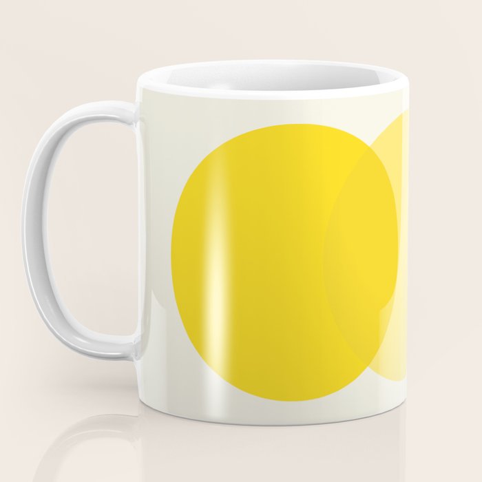 Golden Sunshine Circle Abstract Coffee Mug Gallery Image 3