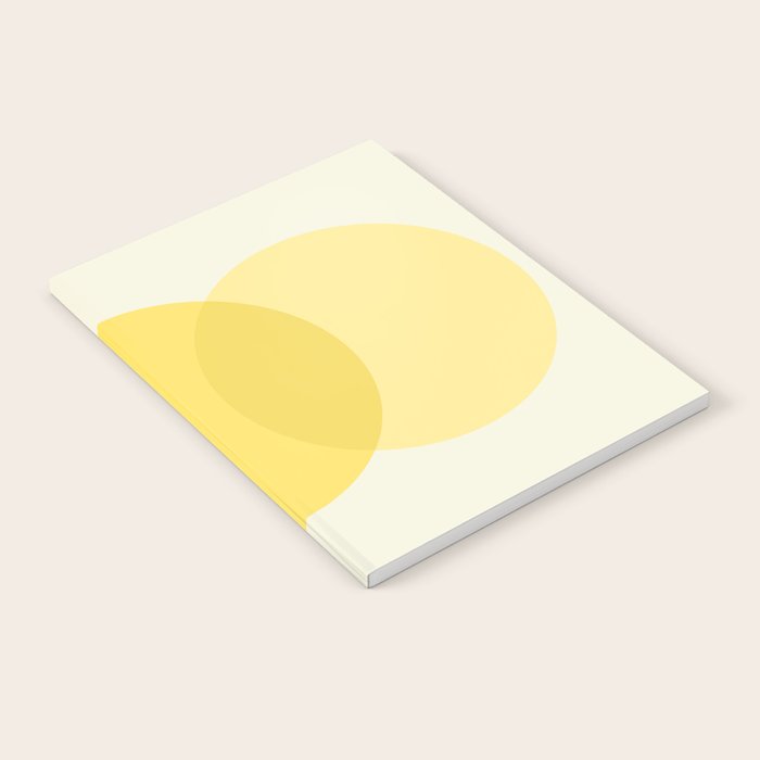 Golden Sunshine Circle Abstract Notebook Gallery Image 1
