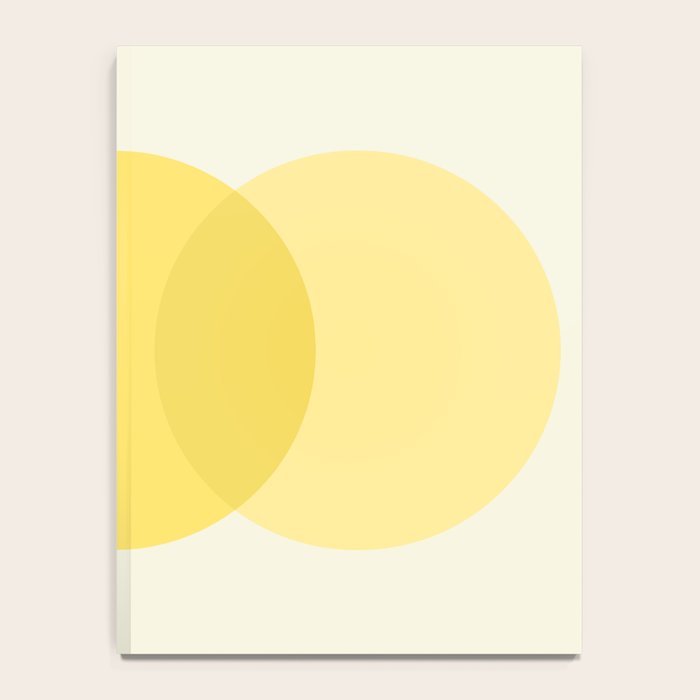 Golden Sunshine Circle Abstract Notebook Gallery Image 4