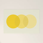 Golden Sunshine Circle Abstract Welcome Mat Gallery Image 1