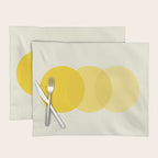 Golden Sunshine Circle Abstract Placemat Gallery Image 1