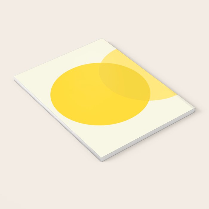 Golden Sunshine Circle Abstract Notebook Gallery Image 3