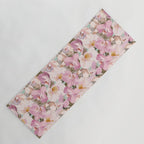 Lush Pink Tropical Flowers I Yoga Mat Gallery Image 1