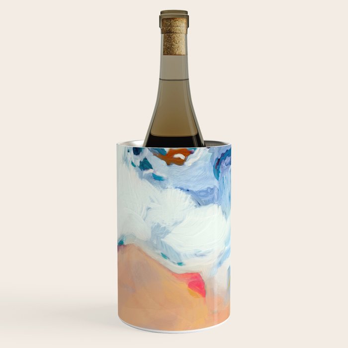 the sea on the beach abstract art Wine Chiller Gallery Image 2