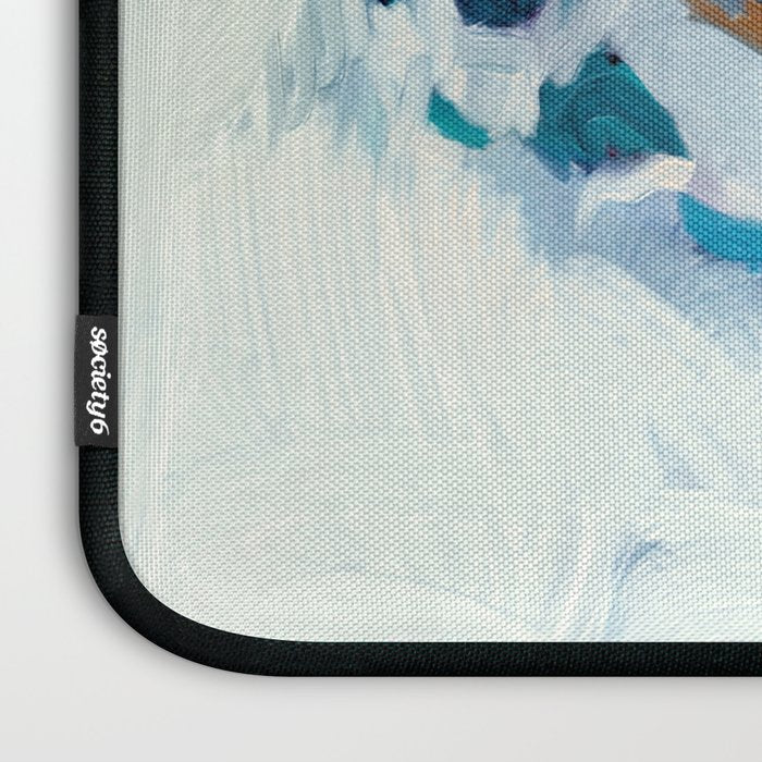 the sea on the beach abstract art Laptop Sleeve Gallery Image 3