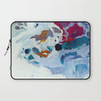 the sea on the beach abstract art Laptop Sleeve Gallery Image 1