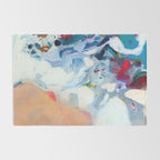 the sea on the beach abstract art Rug Gallery Image 2