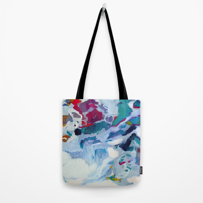 the sea on the beach abstract art Tote Bag Gallery Image 2