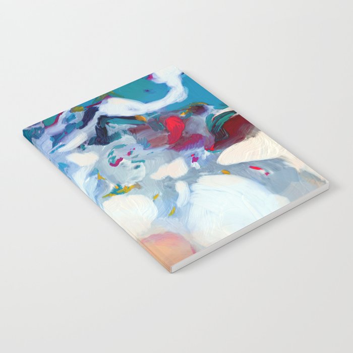 the sea on the beach abstract art Notebook Gallery Image 2
