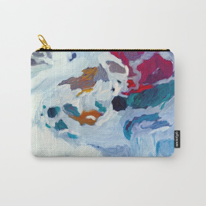 the sea on the beach abstract art Carry All Pouch Gallery Image 1