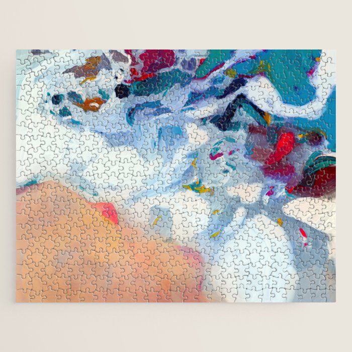 the sea on the beach abstract art Jigsaw Puzzle Gallery Image 1