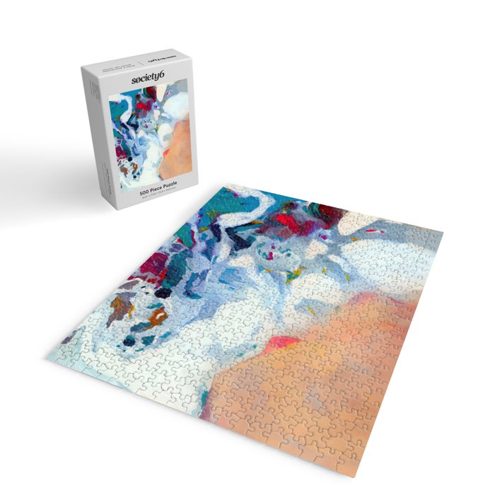 the sea on the beach abstract art Jigsaw Puzzle Gallery Image 2
