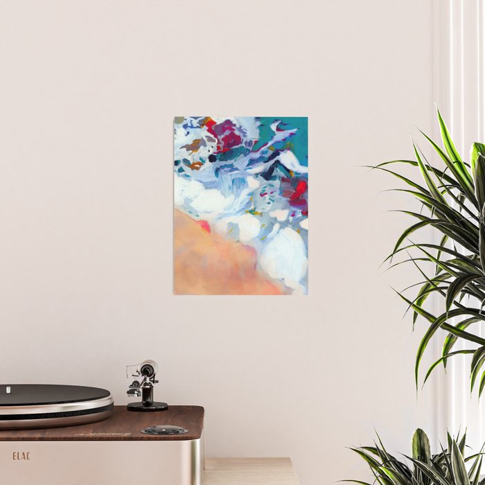 the sea on the beach abstract art Poster Gallery Image 2