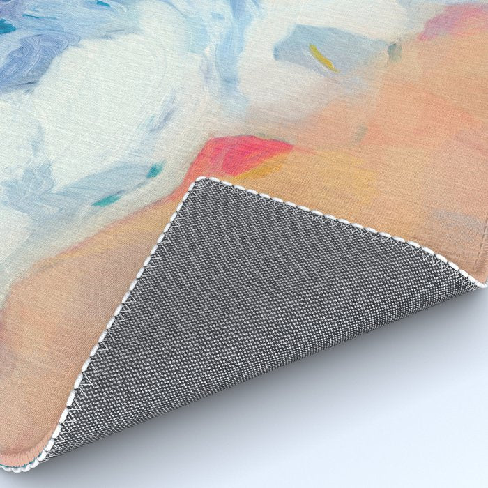 the sea on the beach abstract art Rug Gallery Image 4