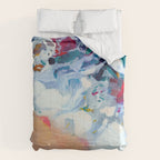 the sea on the beach abstract art Comforter Gallery Image 6