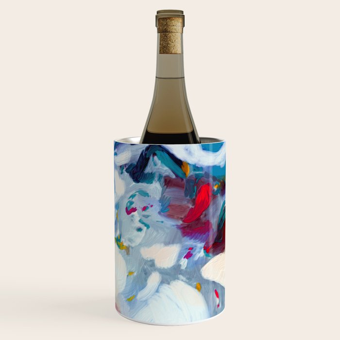 the sea on the beach abstract art Wine Chiller Gallery Image 3